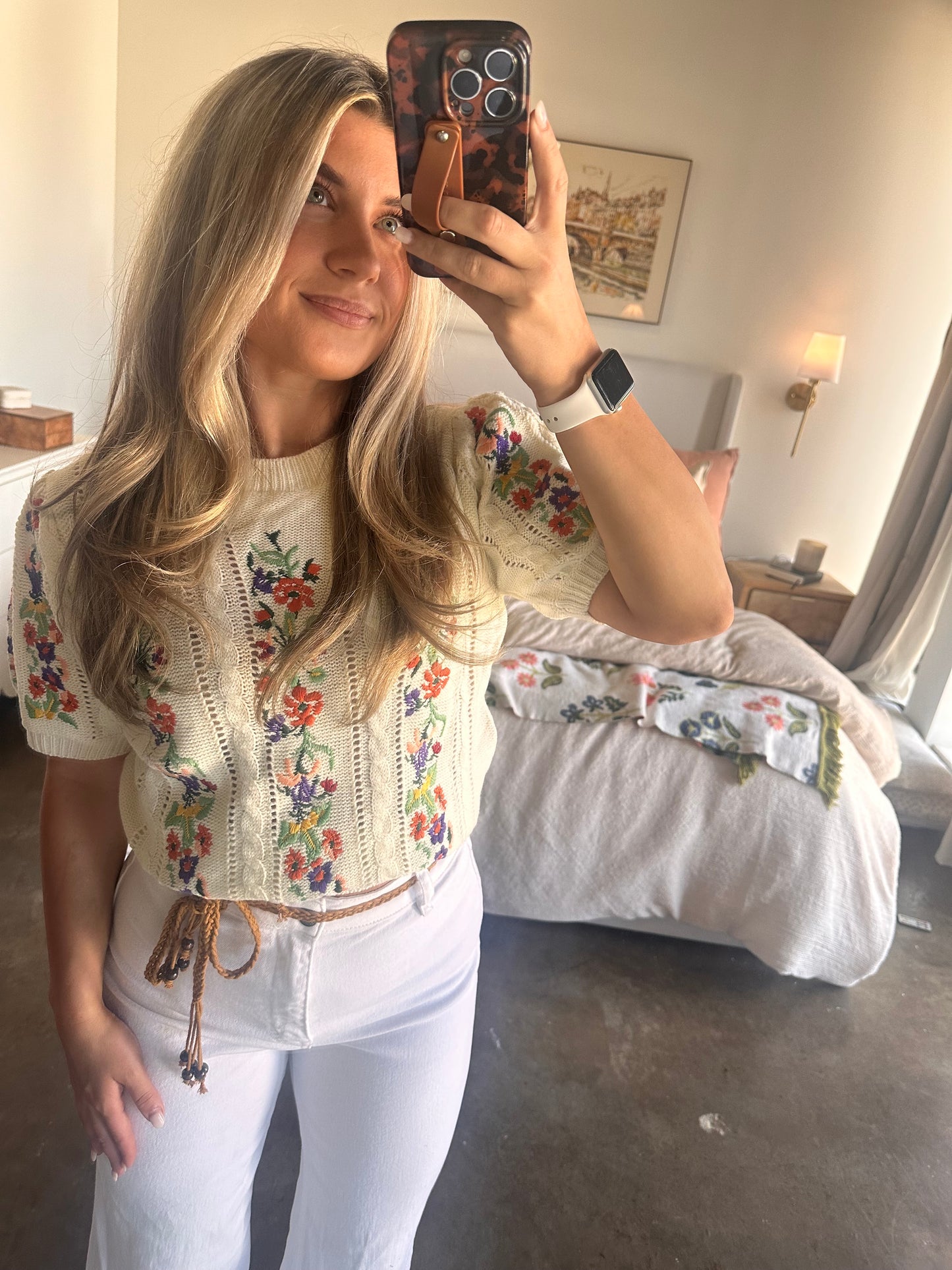 Piper Floral Embroidered Sweater