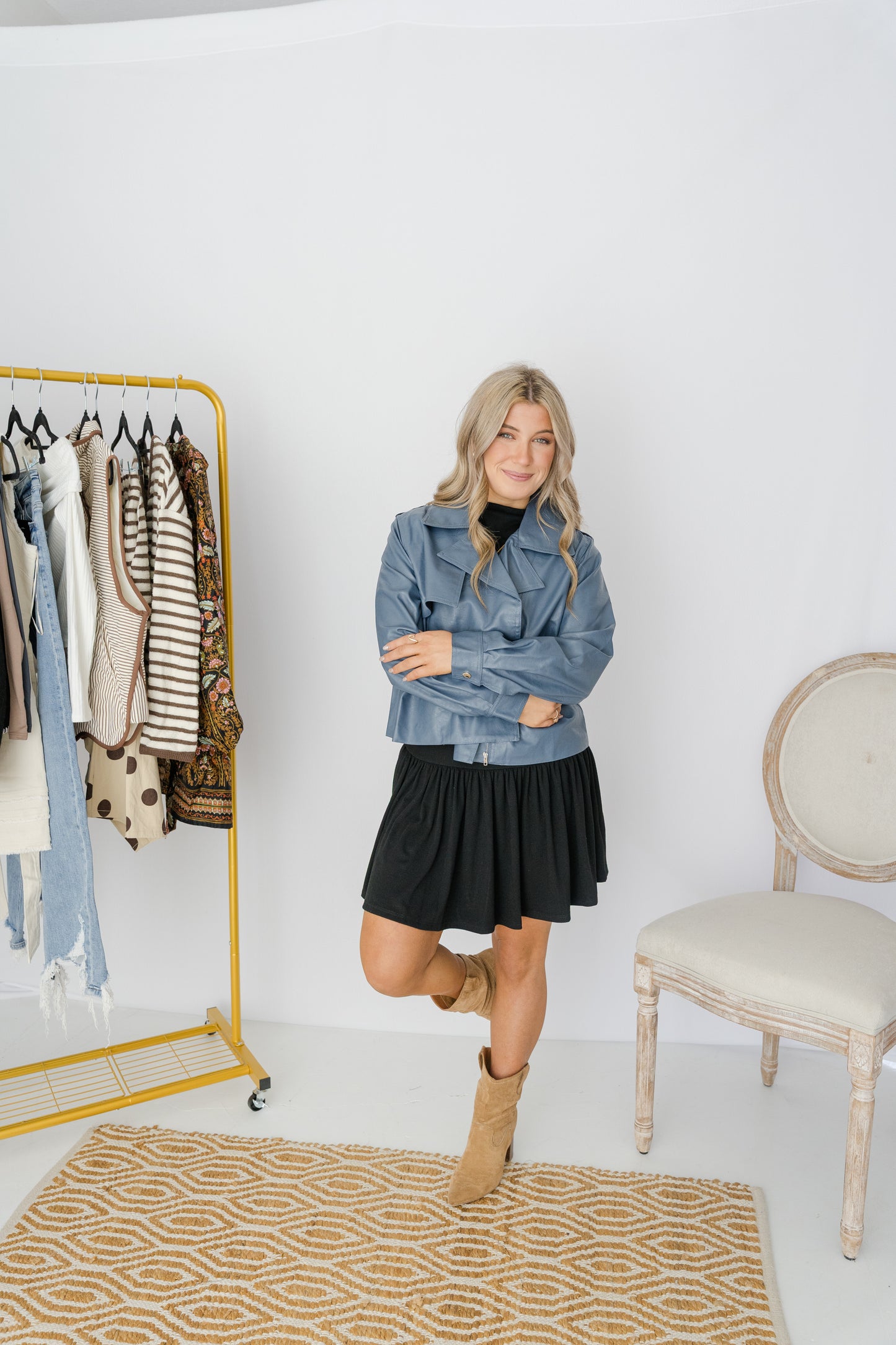 Blue Haven Leather Jacket