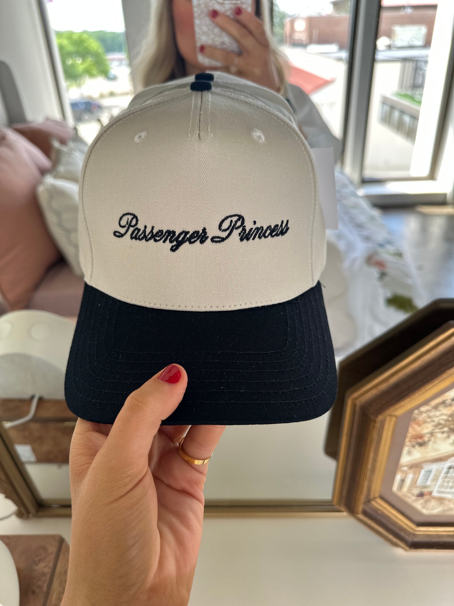 Passenger Princess Two-Toned Trucker Hats For Women: Black and Tan