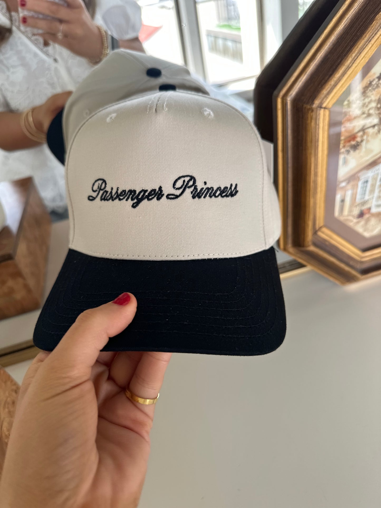 Passenger Princess Two-Toned Trucker Hats For Women: Black and Tan