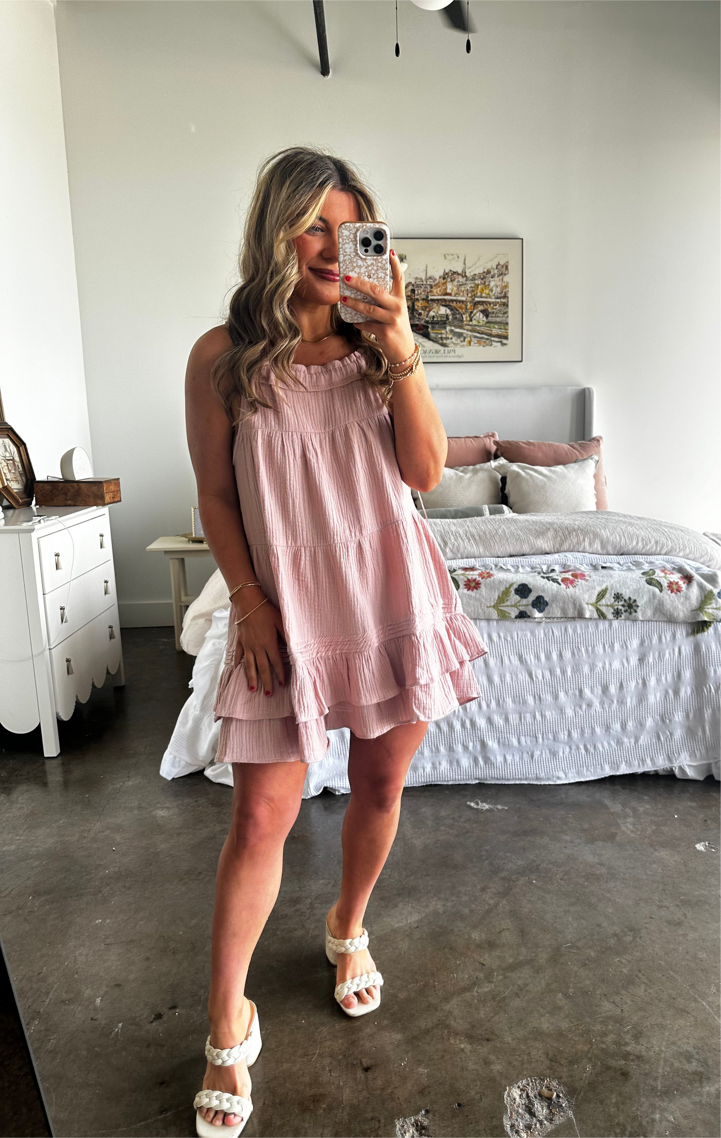 Daphne Ruffle Mini Dress