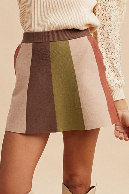 PRE-ORDER: Mocha Dreams Mini Skirt