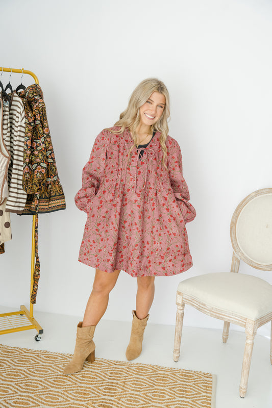 Porter Corduroy Mini Dress