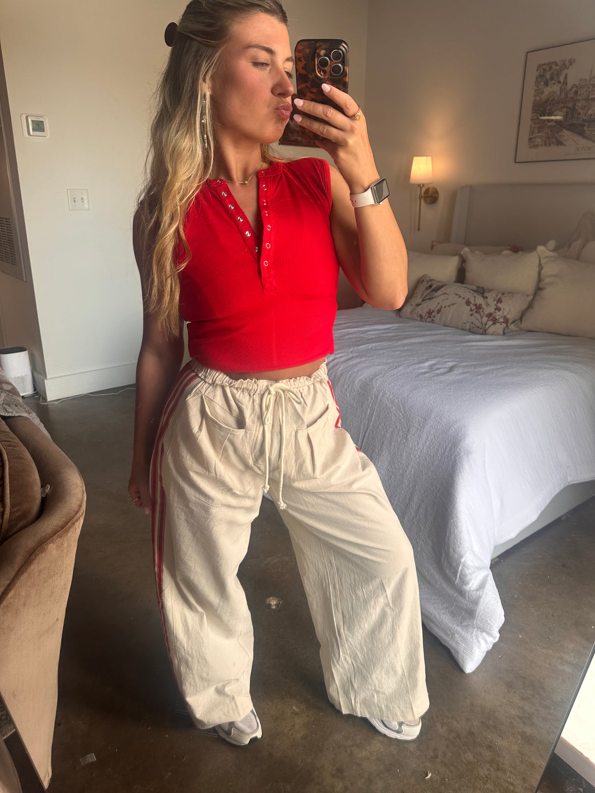 Cherry on Top Ribbed Henley