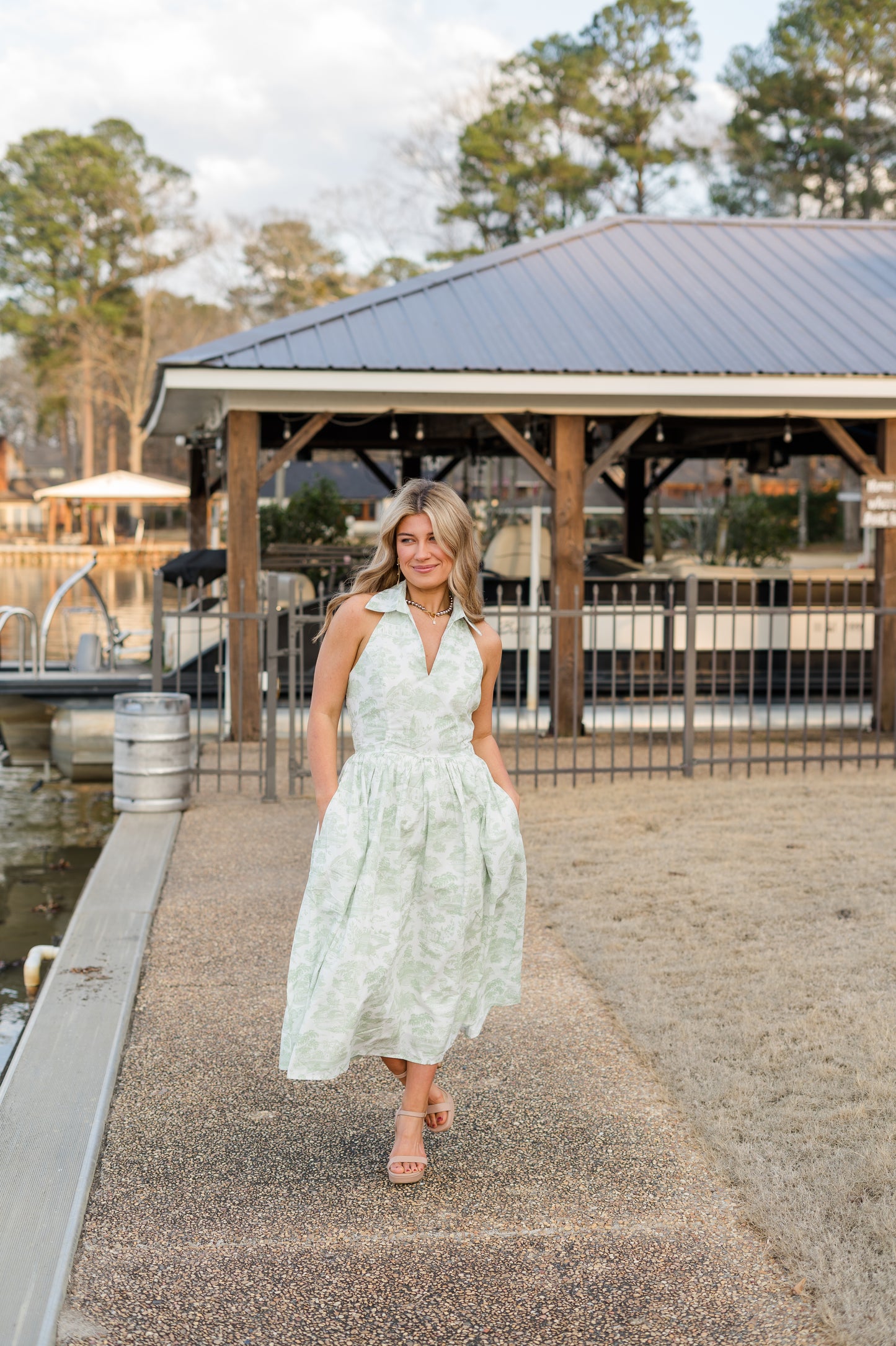 Willow Halter Midi Dress
