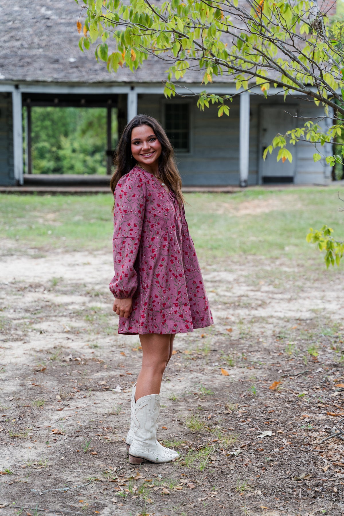 Porter Corduroy Mini Dress