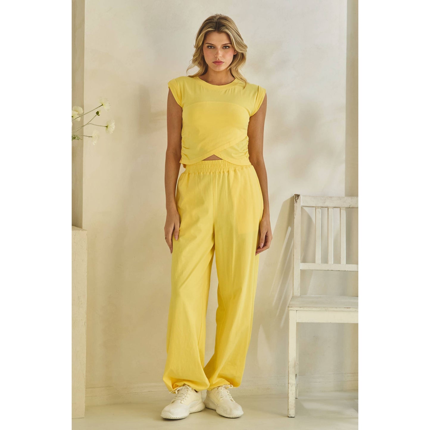 Sky Drift Lounge Set: Capri Blue / M