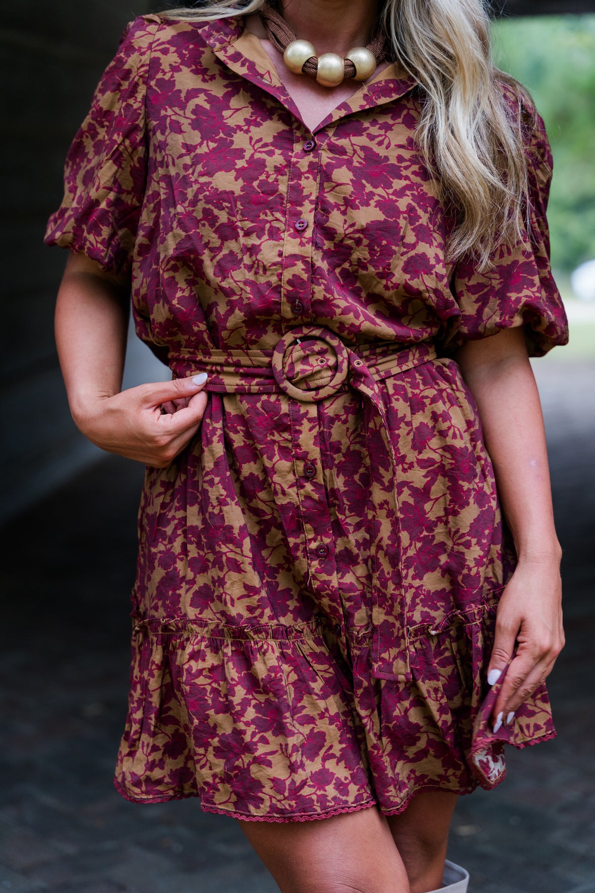 Autumn Leaves Mini Dress