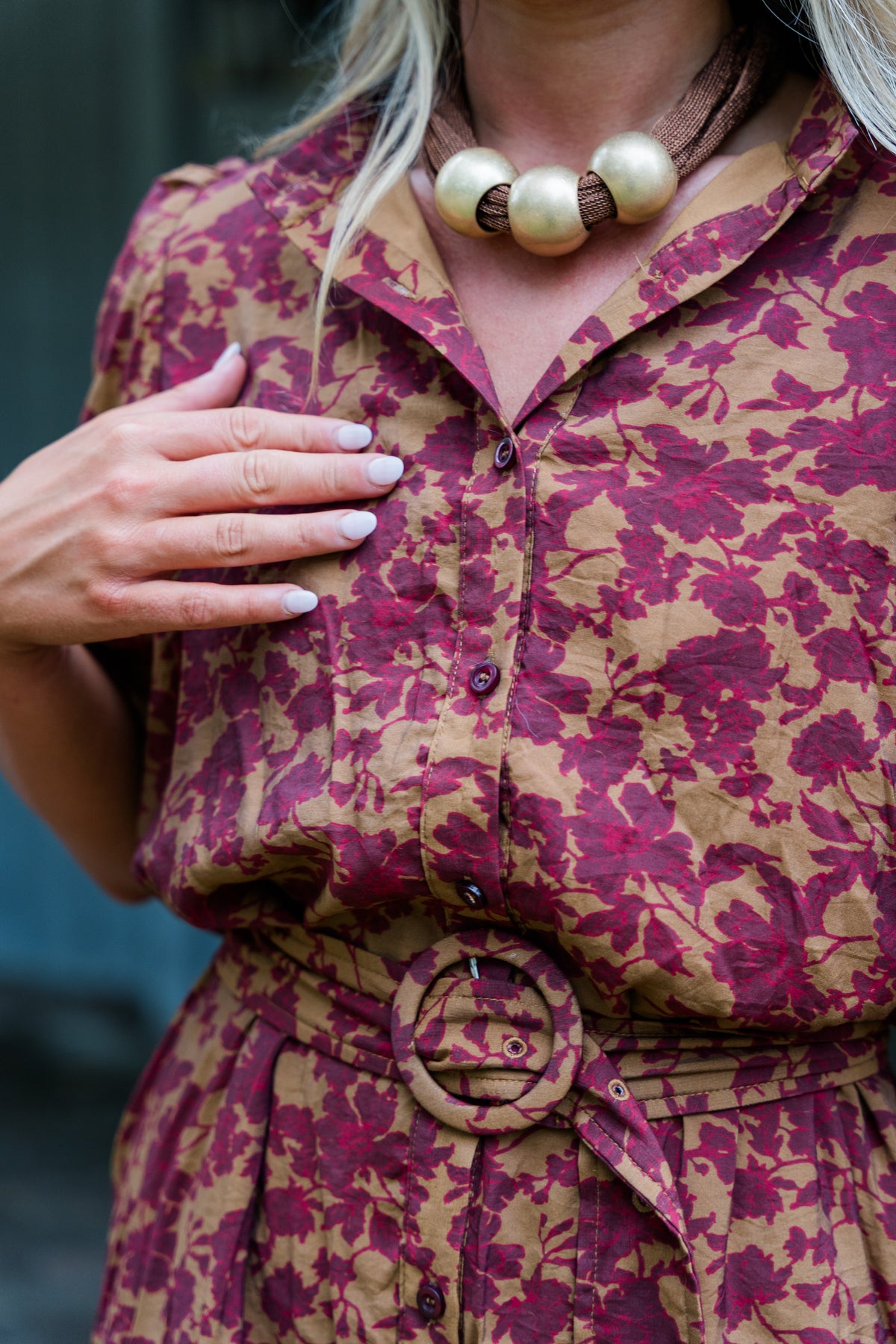 Autumn Leaves Mini Dress