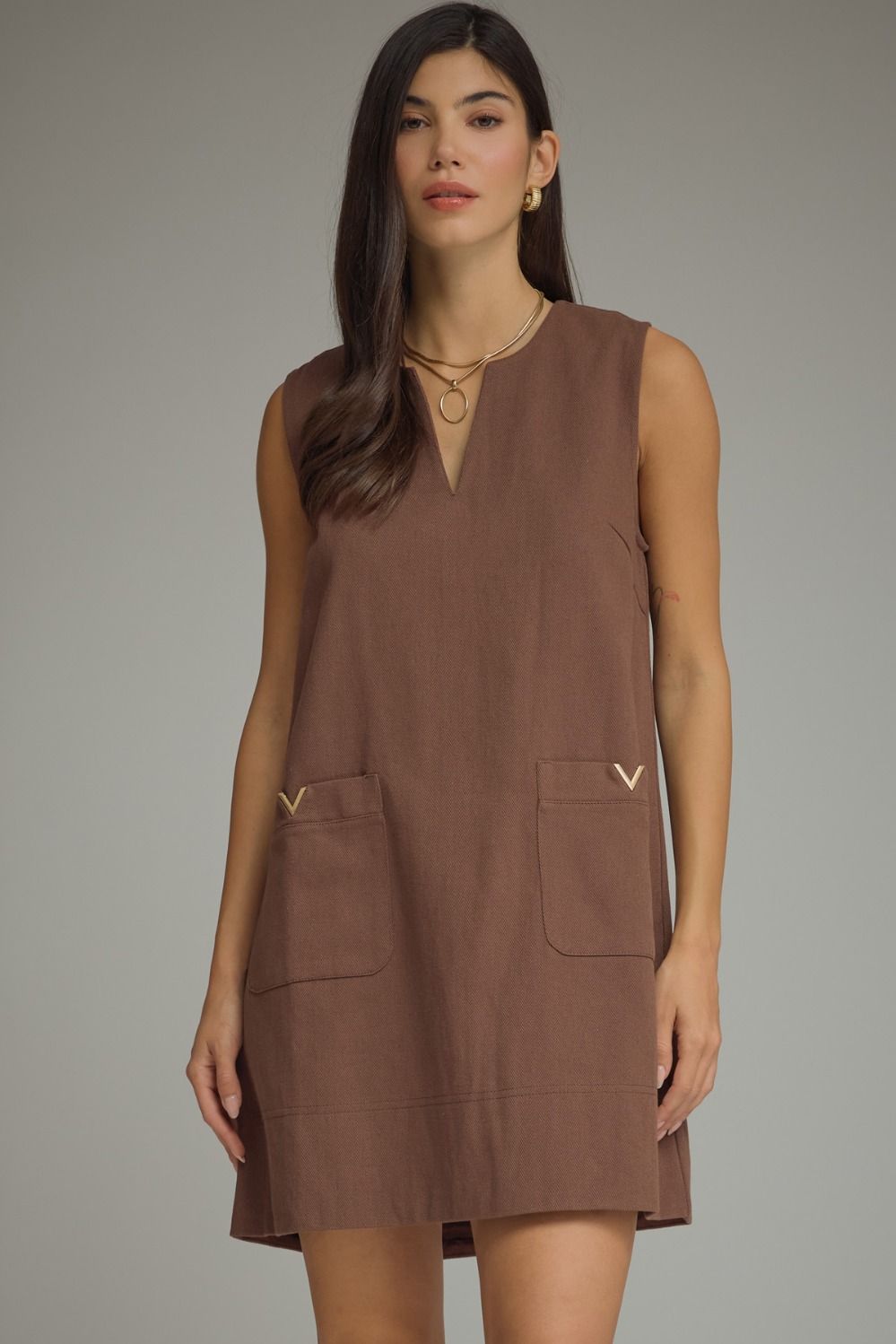 PREORDER | The Emerson Pocket Dress - Brown