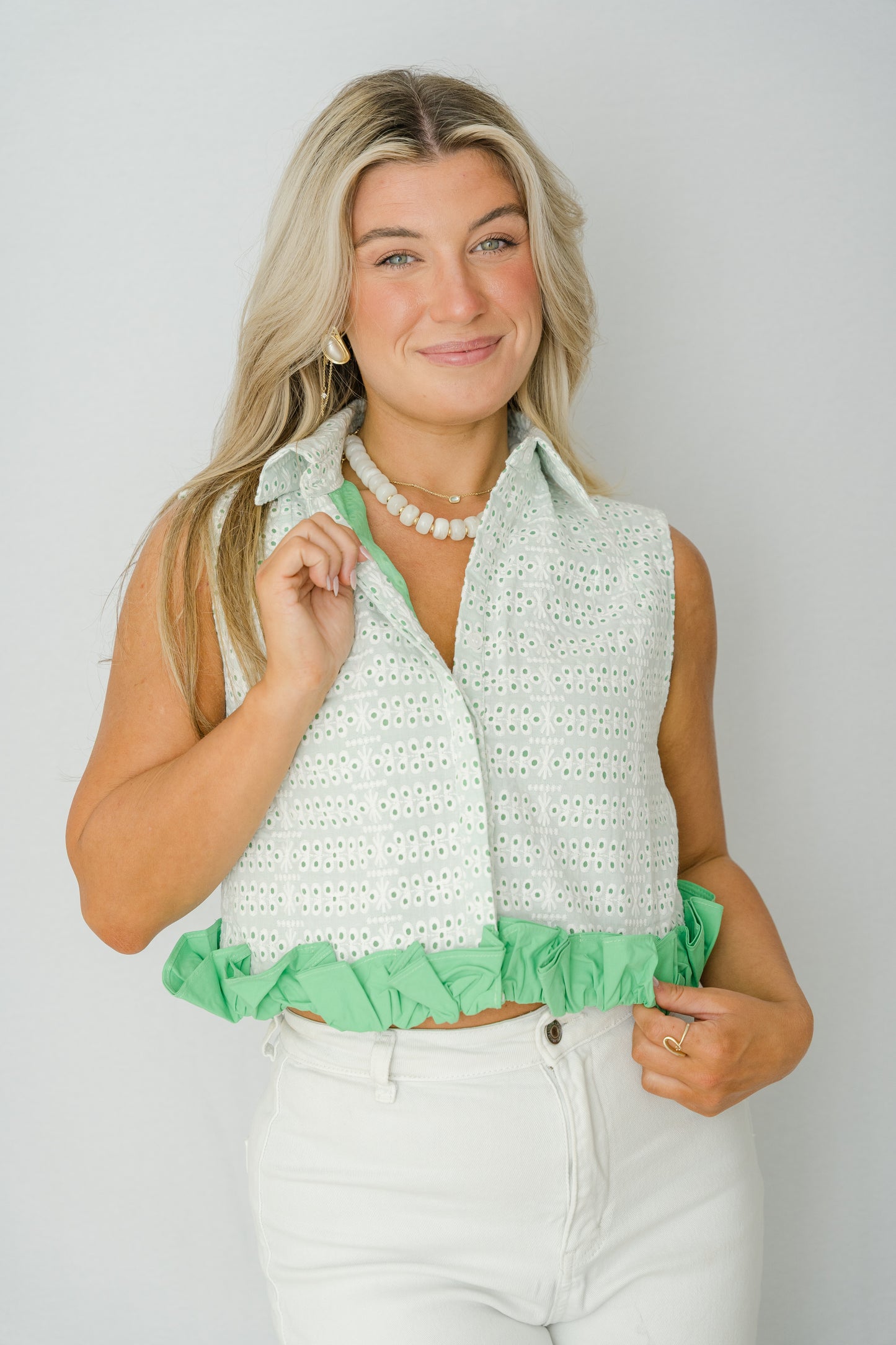Saylor Eyelet Tank
