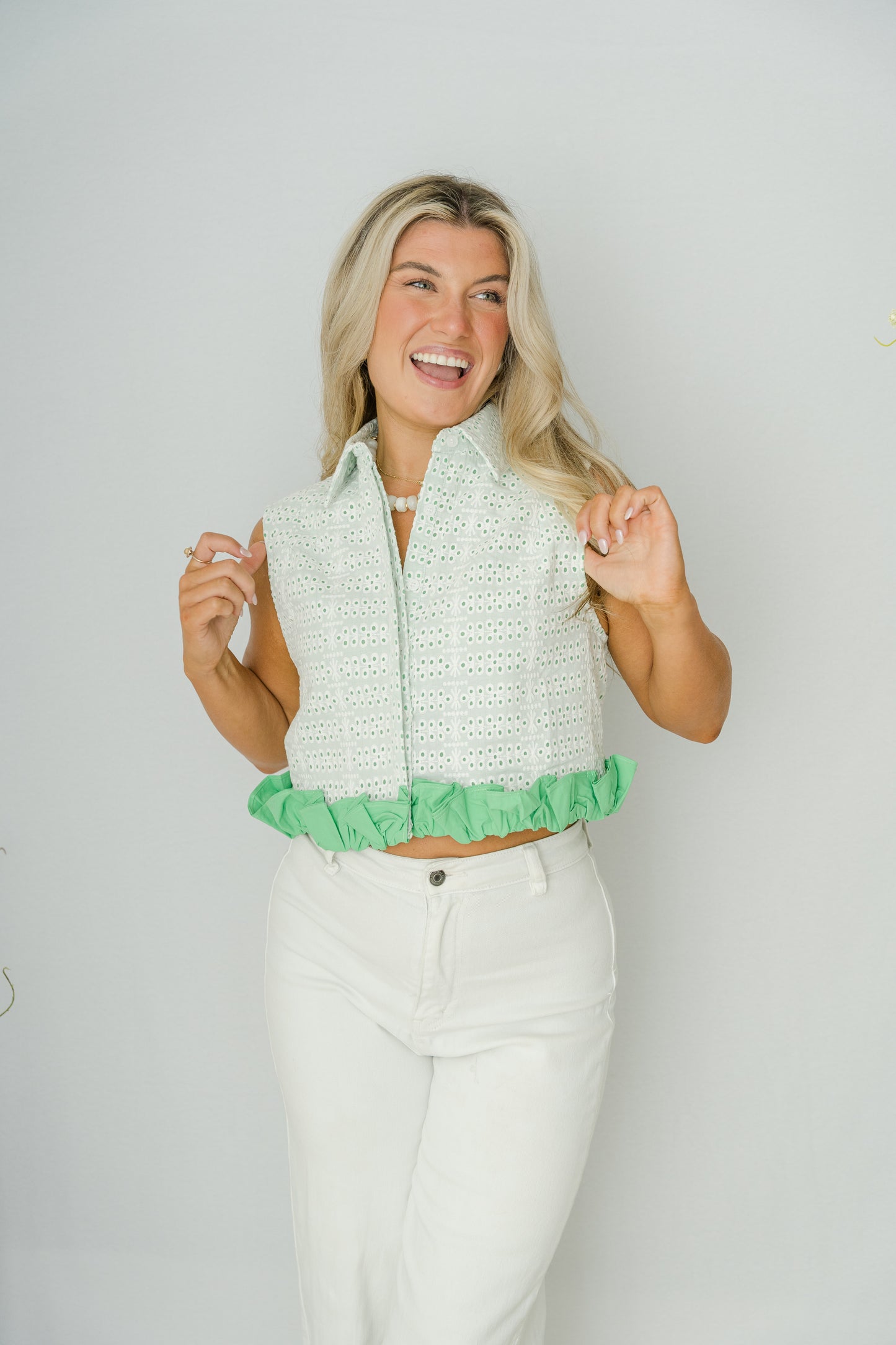 Saylor Eyelet Tank