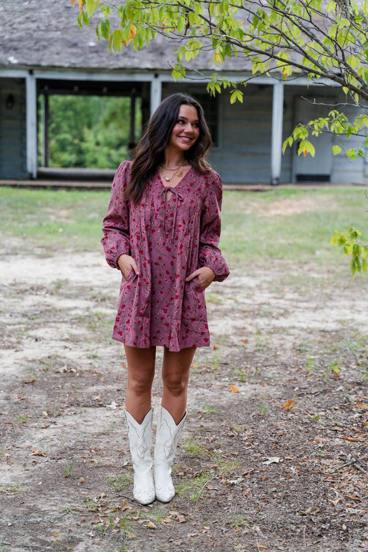 Porter Corduroy Mini Dress