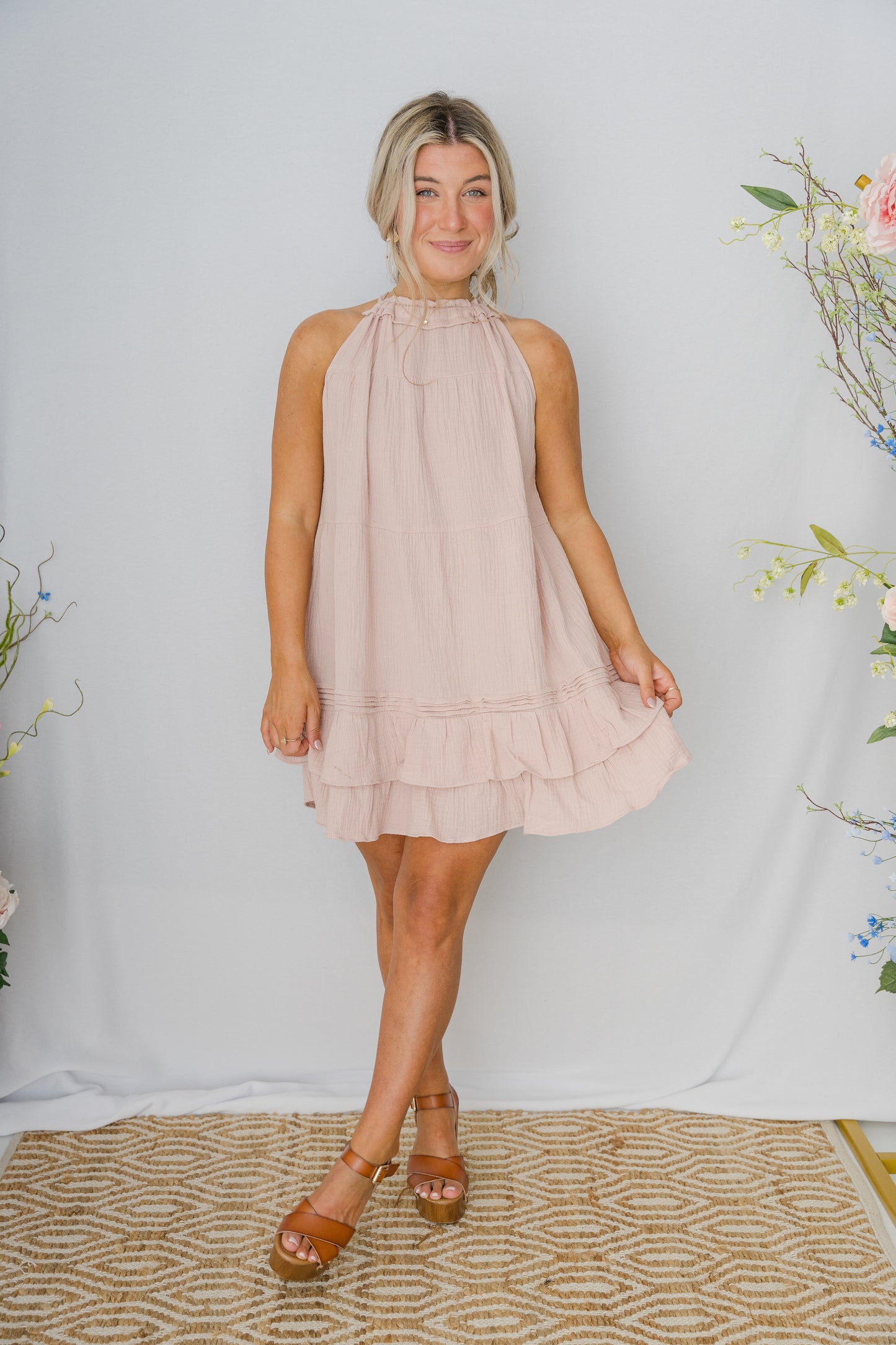 Daphne Ruffle Mini Dress