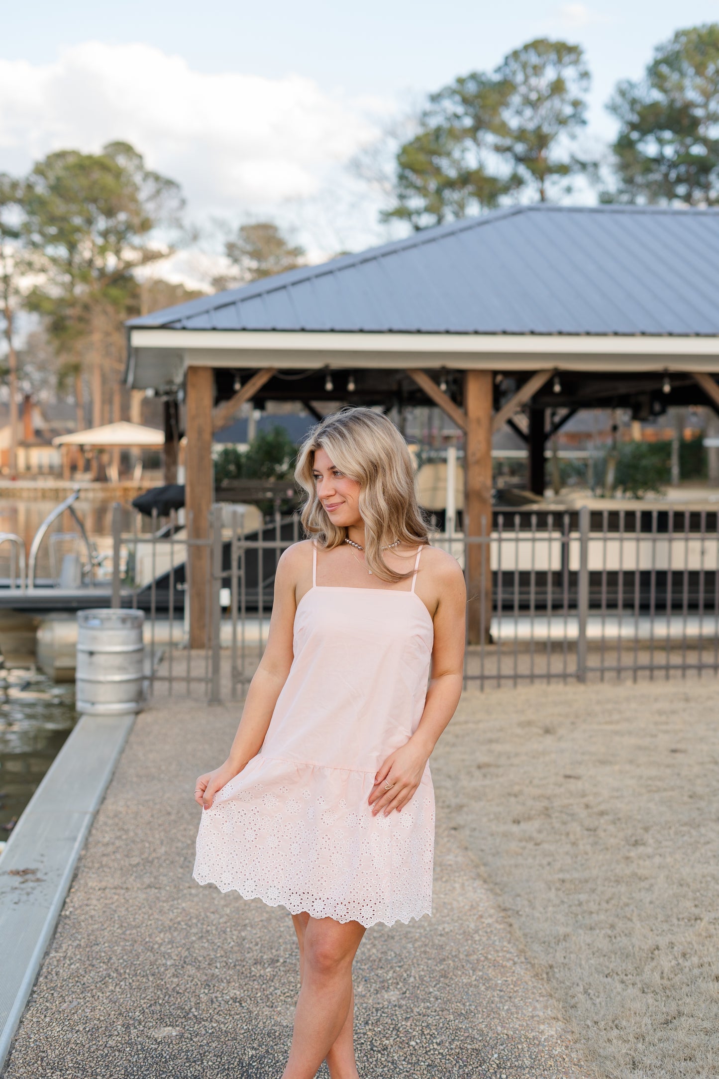 Arbor Eyelet Mini Dress