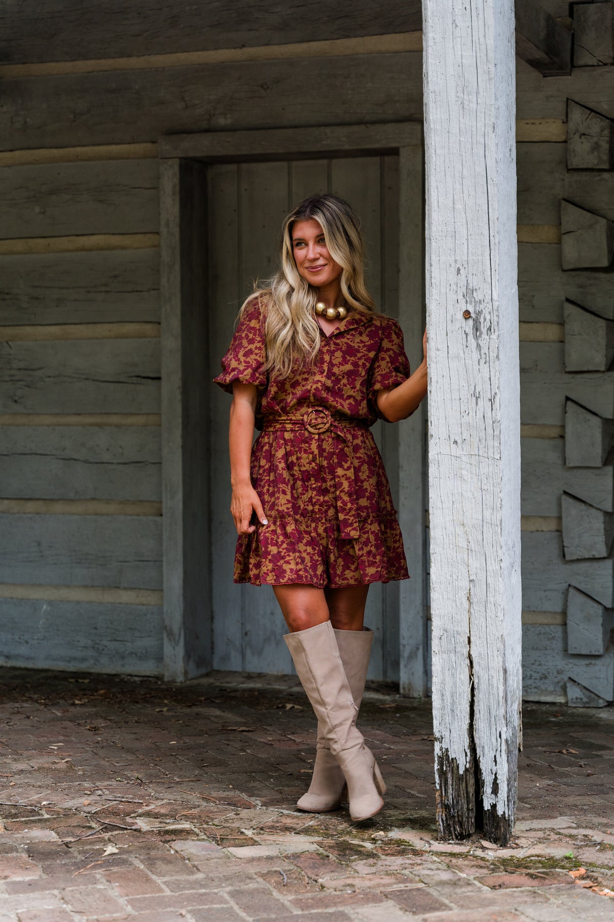 Autumn Leaves Mini Dress