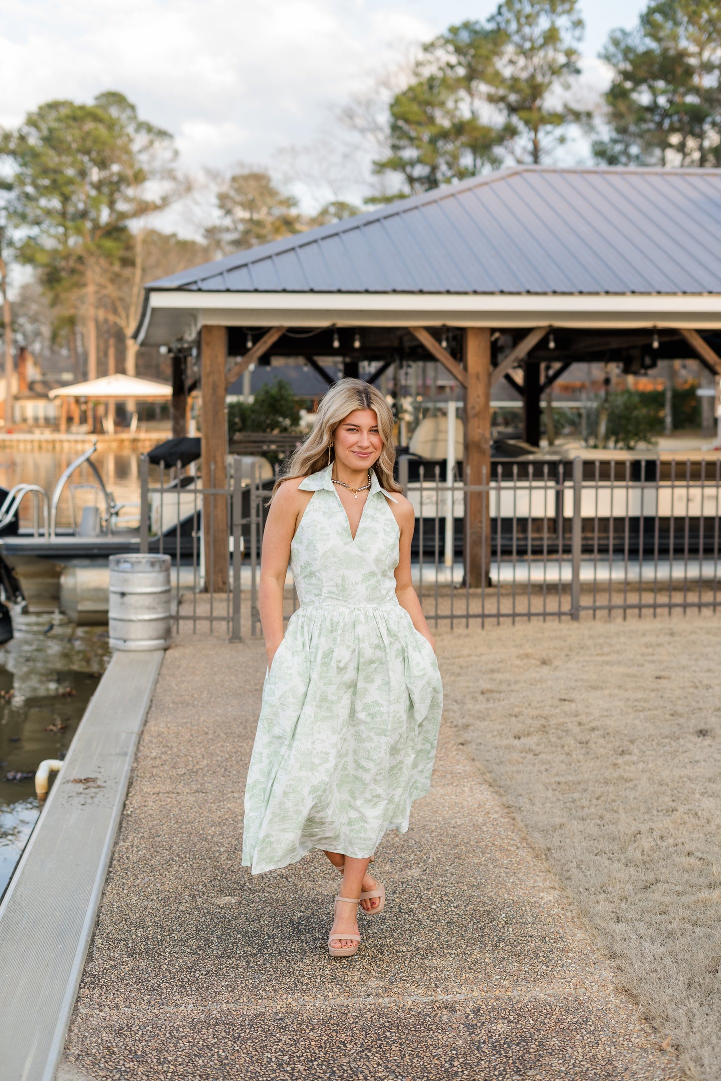 Willow Halter Midi Dress