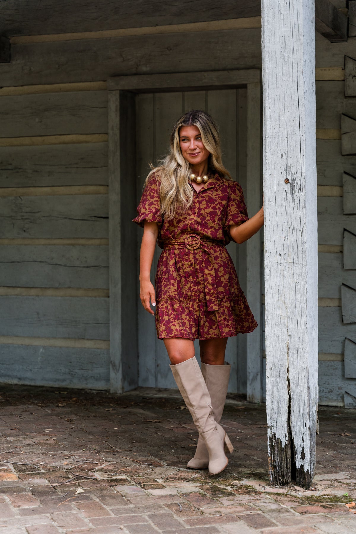 Autumn Leaves Mini Dress