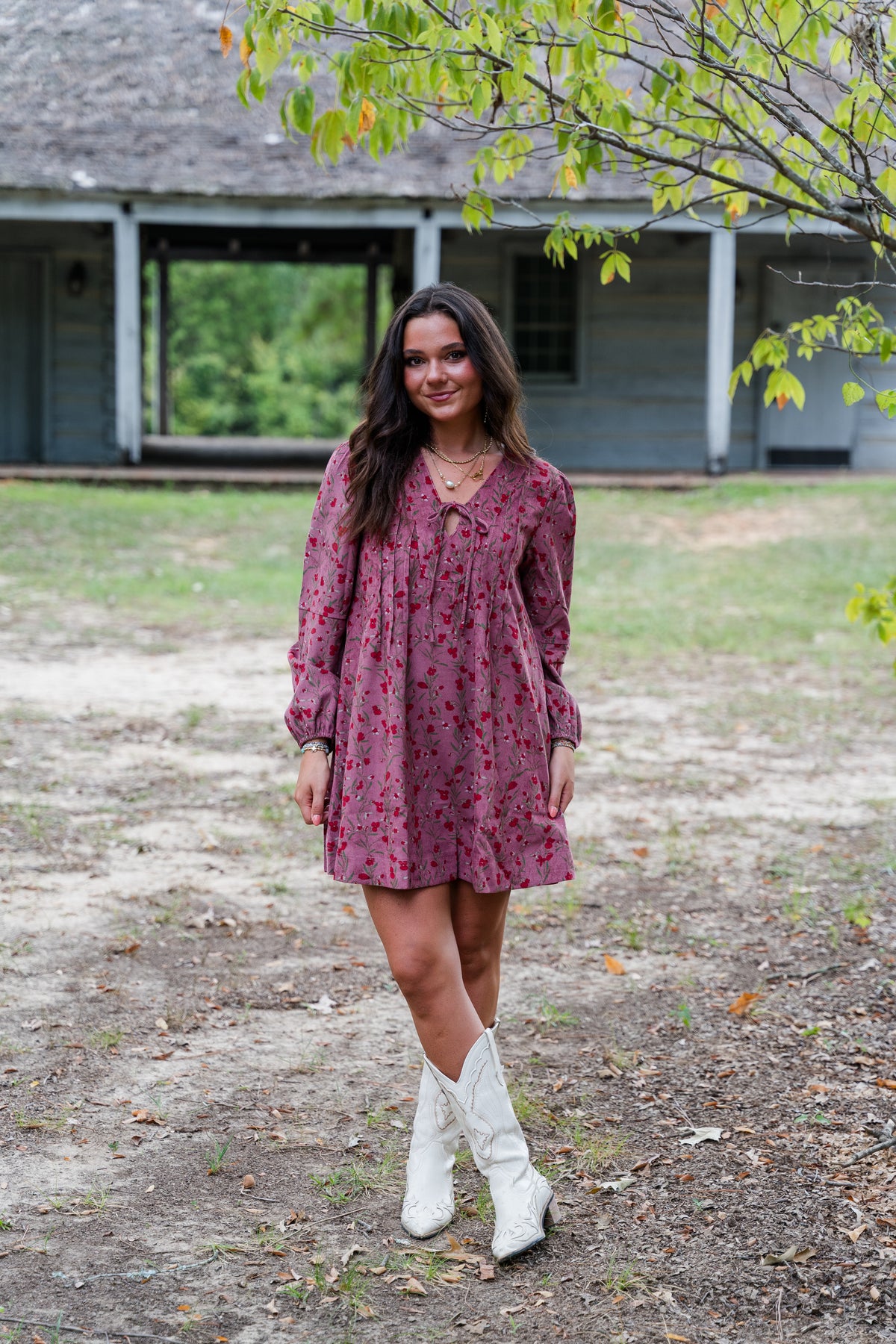Porter Corduroy Mini Dress