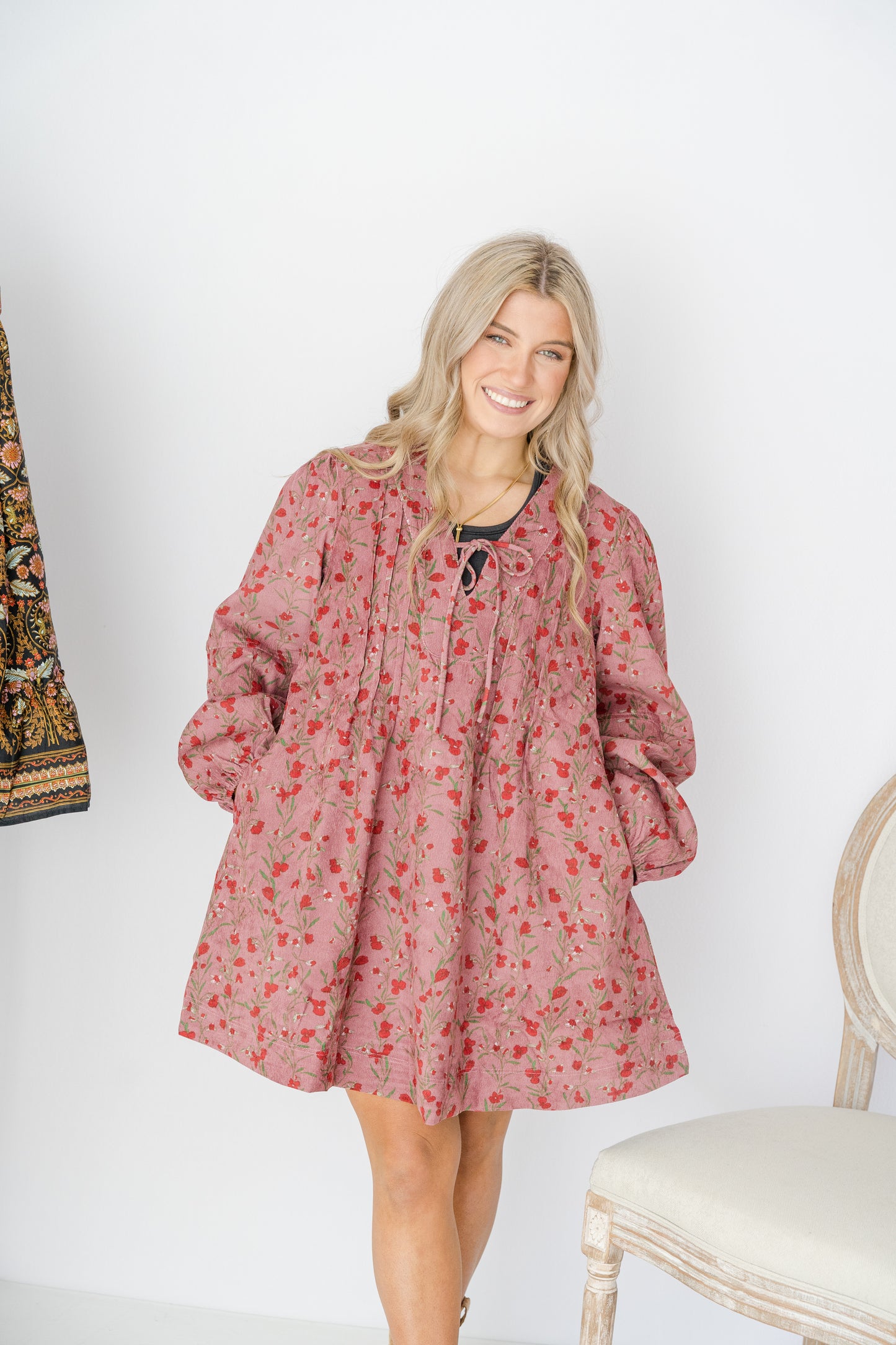 Porter Corduroy Mini Dress