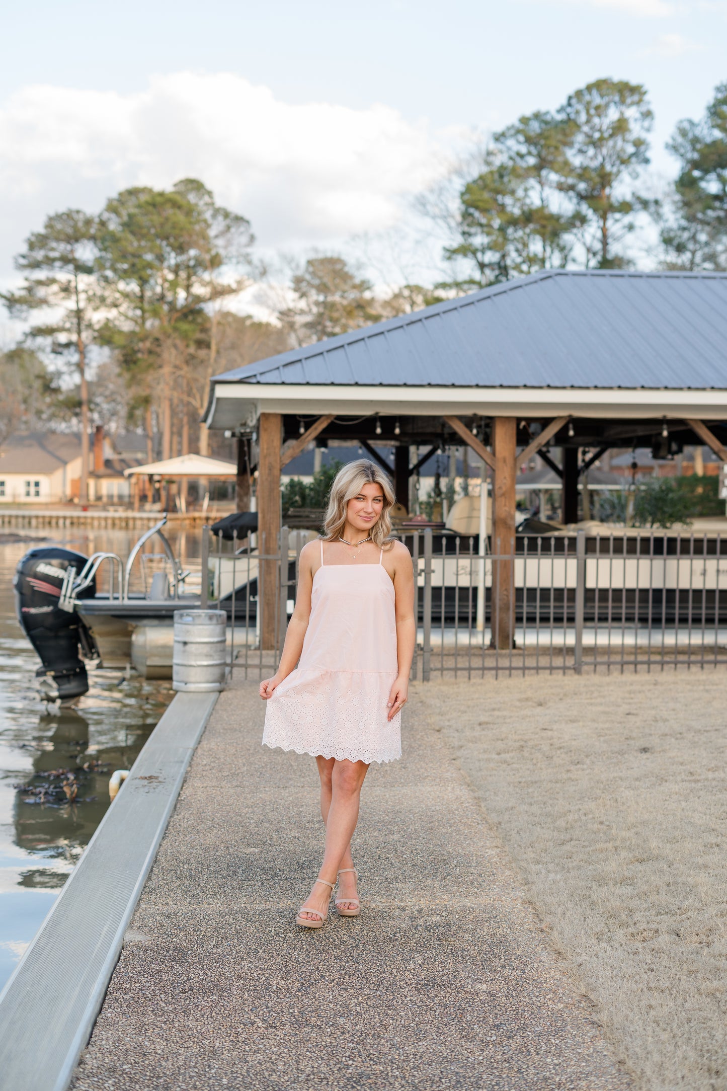 Arbor Eyelet Mini Dress
