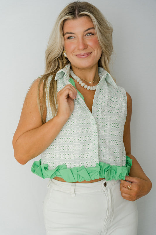 Saylor Eyelet Tank