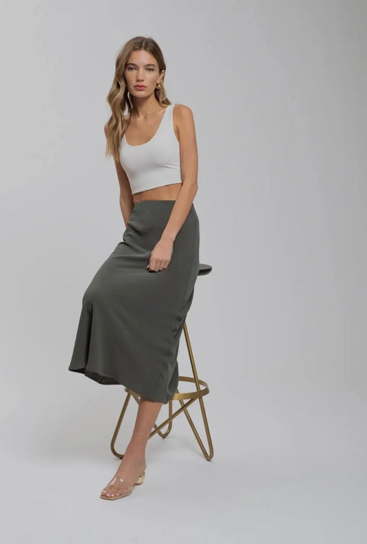 Evergreen Midi Skirt