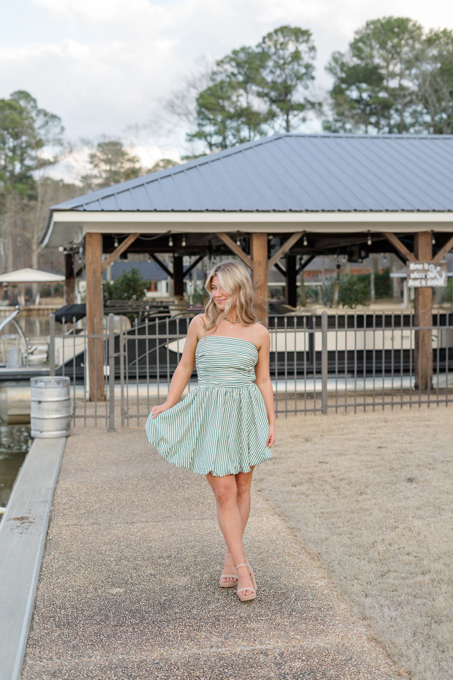 Laurel Stripe Mini Dress