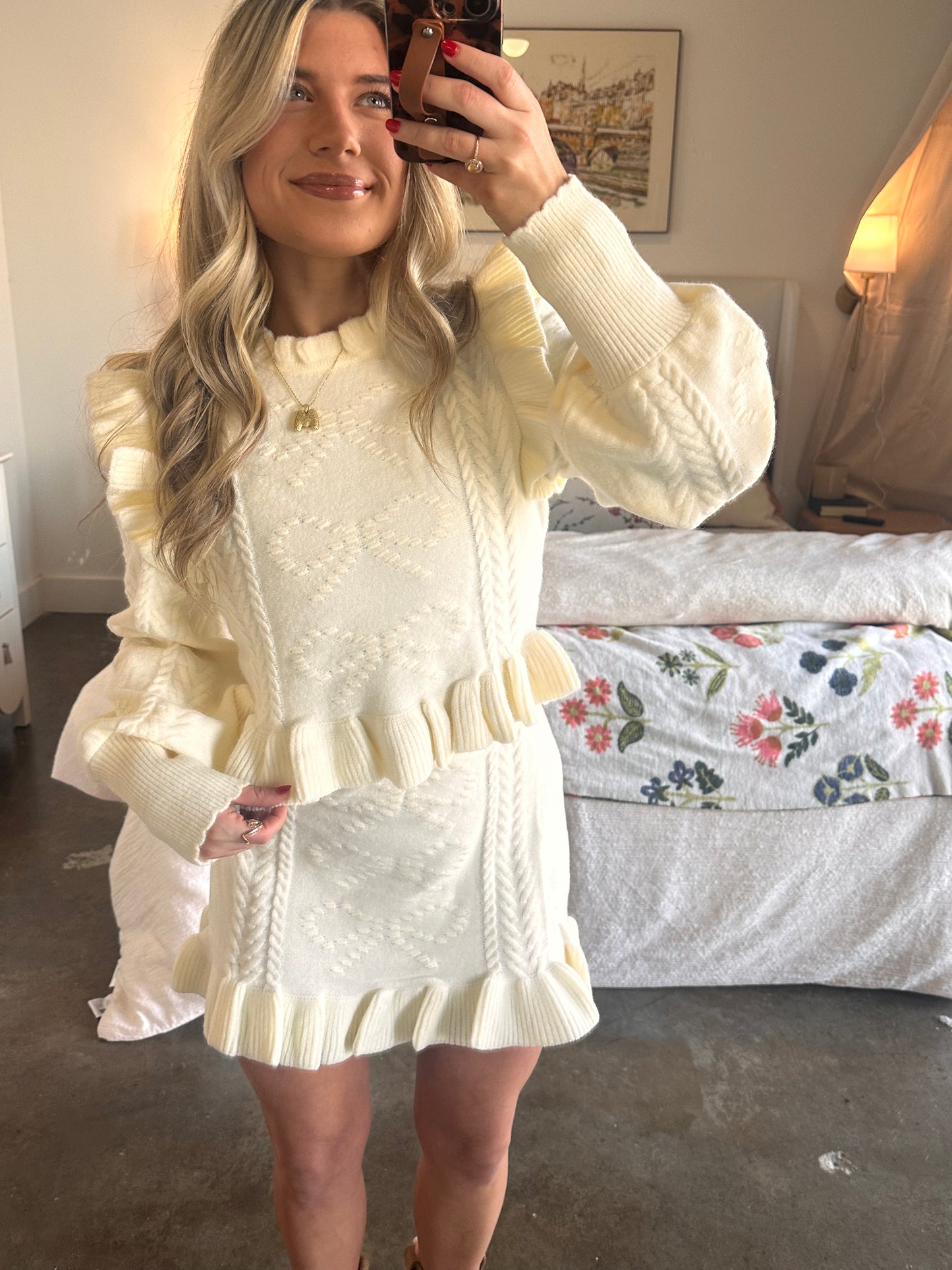 Denver Corded Knit Skirt Set